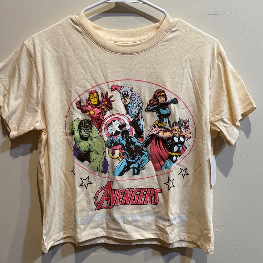 Avengers Graphic Tee in Cream